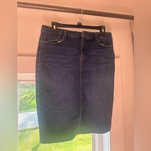 Jessica Simpson Dark Blue Midi Skirt